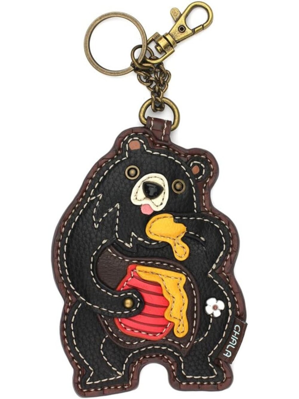 Wilderness Collection Women's Decorative Key Fob & Coin Purse - Black Bear